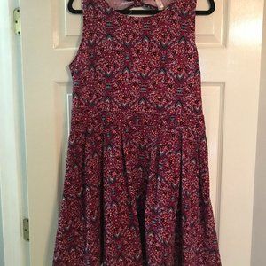 Multi Colored Skater Dress